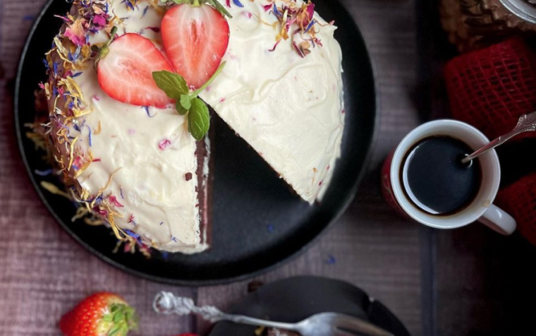 Ciecioczaklet z kremem czekoladowym z malinami